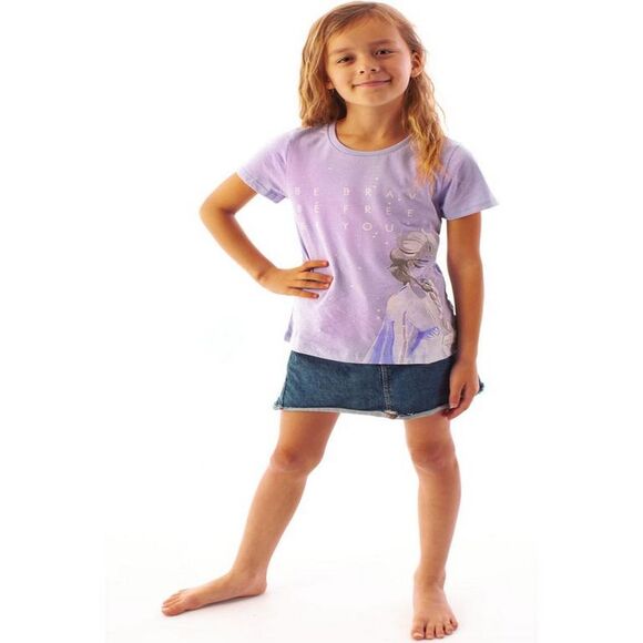 Frozen II Girls Elsa T-Shirt / Lilac - Picture 2 of 6